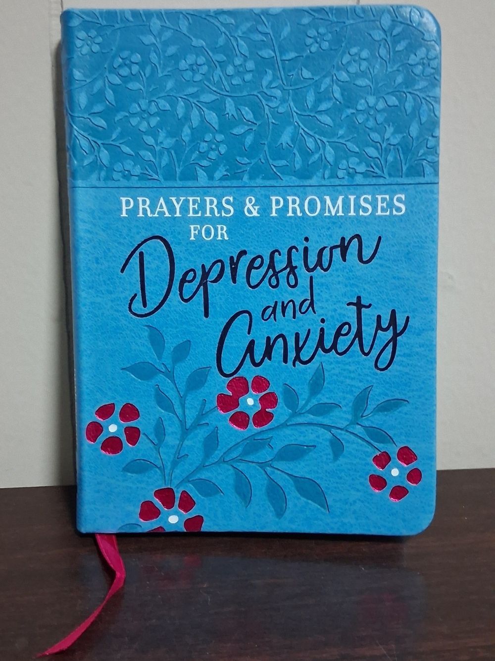 Prayers & Promises for Depression and Anxiety - Blue Floral Journal